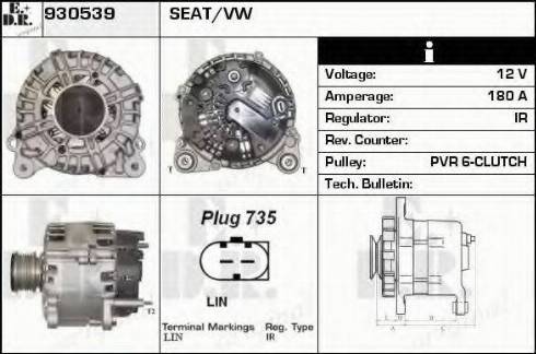 EDR 930539 - Генератор autosila-amz.com