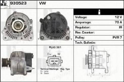 EDR 930523 - Генератор autosila-amz.com