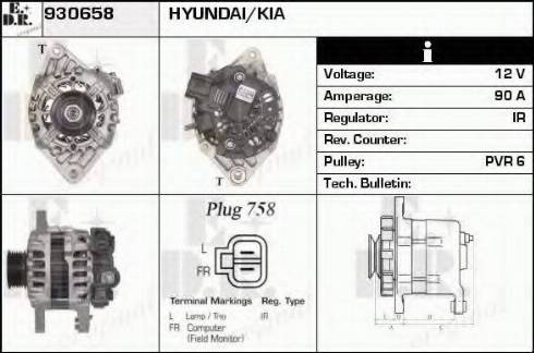 EDR 930658 - Генератор autosila-amz.com