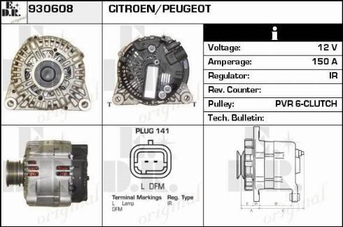 EDR 930608 - Генератор autosila-amz.com