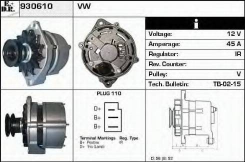 EDR 930610 - Генератор autosila-amz.com