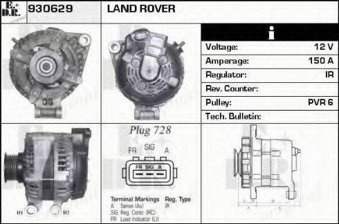 EDR 930629 - Генератор autosila-amz.com