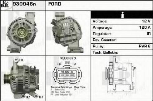 EDR 930046N - Генератор autosila-amz.com