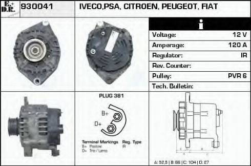 EDR 930041 - Генератор autosila-amz.com