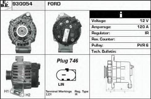 EDR 930054 - Генератор autosila-amz.com