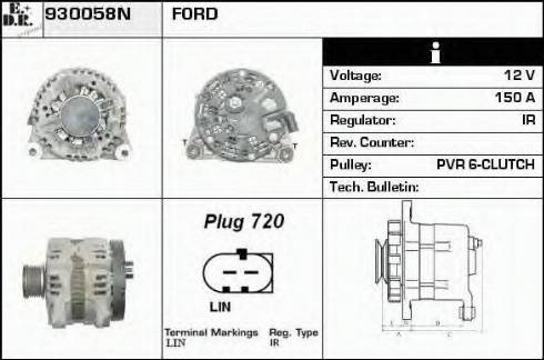 EDR 930058N - Генератор autosila-amz.com