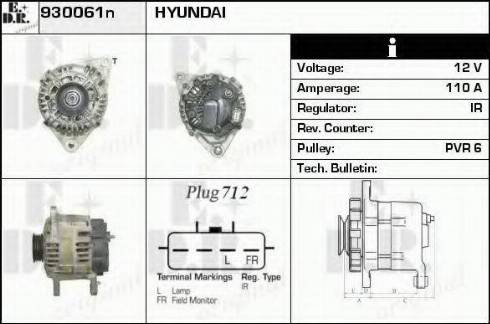 EDR 930061N - Генератор autosila-amz.com