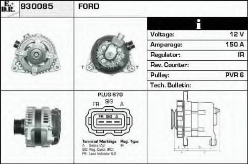 EDR 930085 - Генератор autosila-amz.com