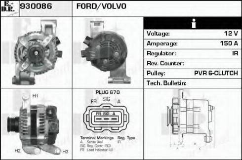 EDR 930086 - Генератор autosila-amz.com