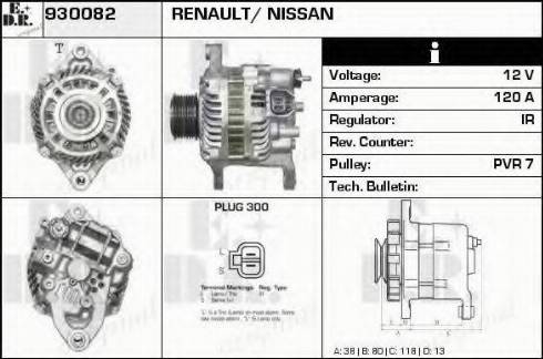 EDR 930082 - Генератор autosila-amz.com