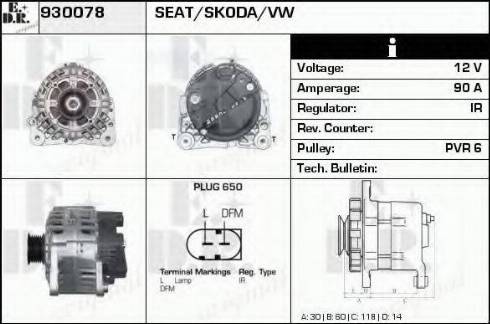 EDR 930078 - Генератор autosila-amz.com