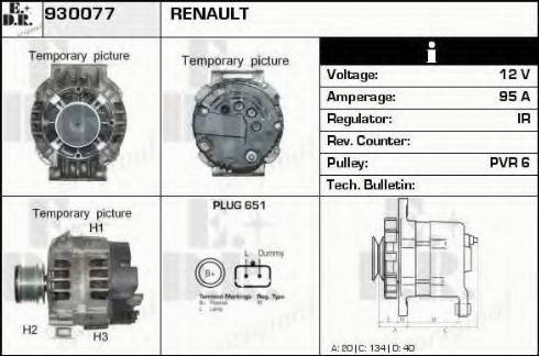 EDR 930077 - Генератор autosila-amz.com