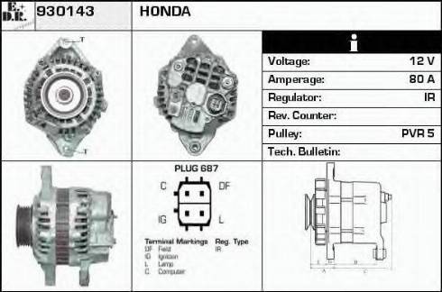 EDR 930143 - Генератор autosila-amz.com