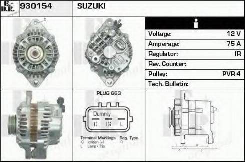 EDR 930154 - Генератор autosila-amz.com