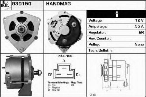 EDR 930150 - Генератор autosila-amz.com