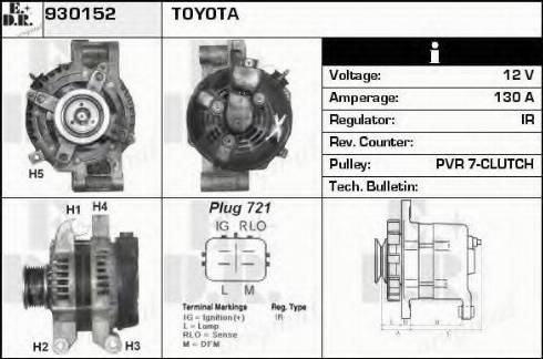 EDR 930152 - Генератор autosila-amz.com