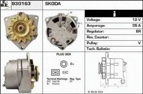 EDR 930163 - Генератор autosila-amz.com