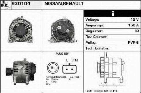 EDR 930104 - Генератор autosila-amz.com