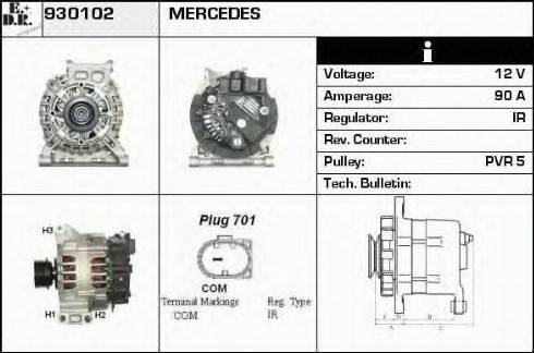 EDR 930102 - Генератор autosila-amz.com