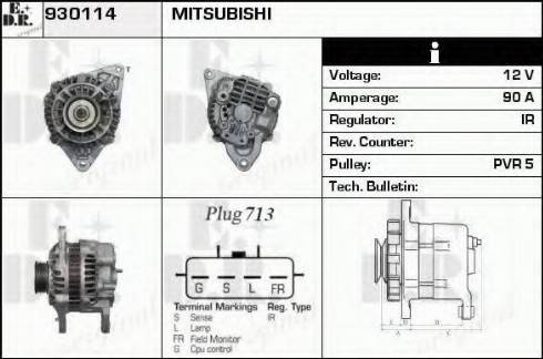 EDR 930114 - Генератор autosila-amz.com