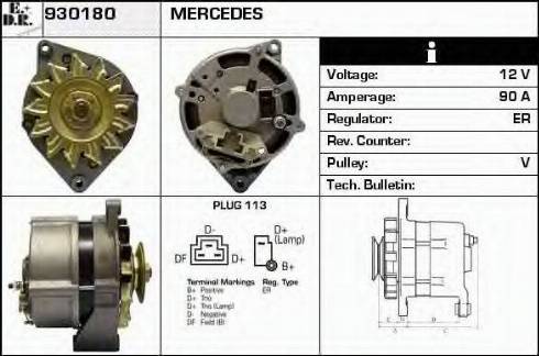 EDR 930180 - Генератор autosila-amz.com