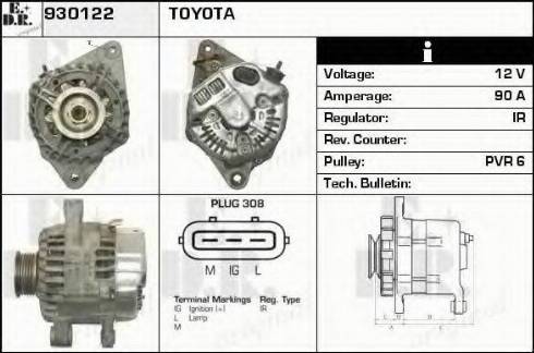 EDR 930122 - Генератор autosila-amz.com