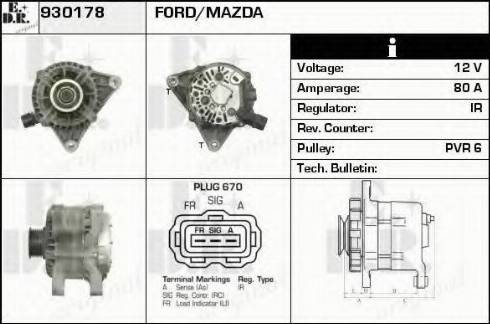 EDR 930178 - Генератор autosila-amz.com