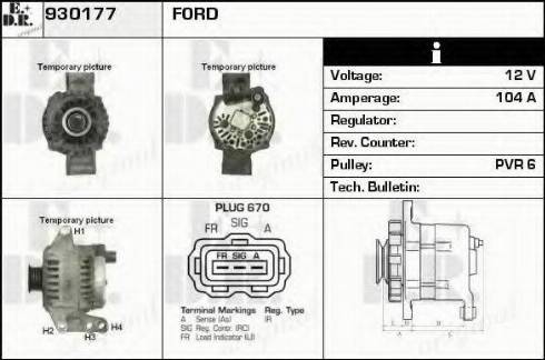 EDR 930177 - Генератор autosila-amz.com