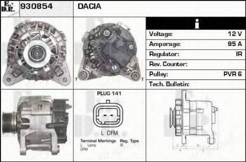 EDR 930854 - Генератор autosila-amz.com