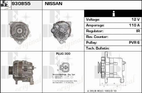 EDR 930855 - Генератор autosila-amz.com