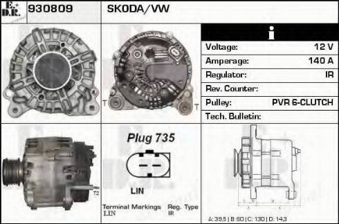 EDR 930809 - Генератор autosila-amz.com