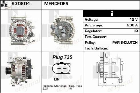 EDR 930804 - Генератор autosila-amz.com