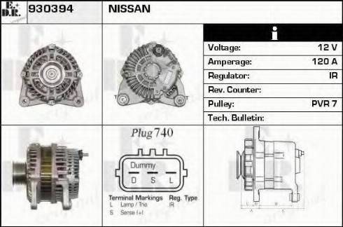 EDR 930394 - Генератор autosila-amz.com