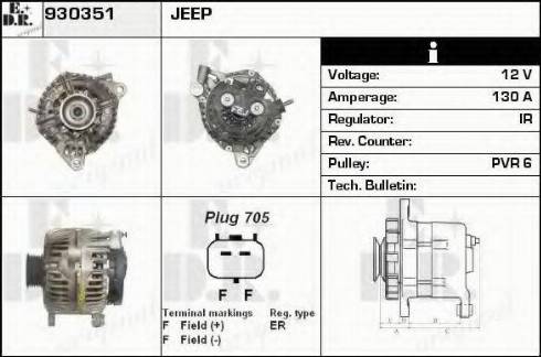 EDR 930351 - Генератор autosila-amz.com