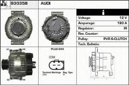 EDR 930358 - Генератор autosila-amz.com