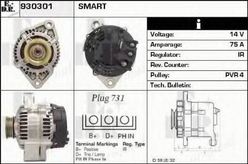 EDR 930301 - Генератор autosila-amz.com