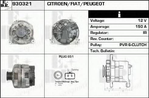 EDR 930321 - Генератор autosila-amz.com