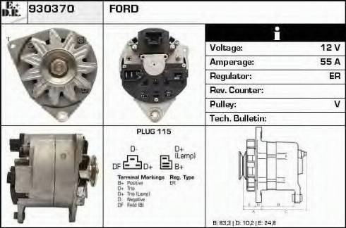 EDR 930370 - Генератор autosila-amz.com