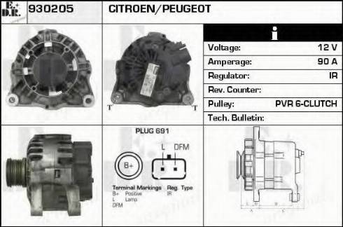 EDR 930205 - Генератор autosila-amz.com