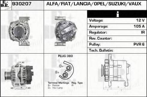 EDR 930207 - Генератор autosila-amz.com