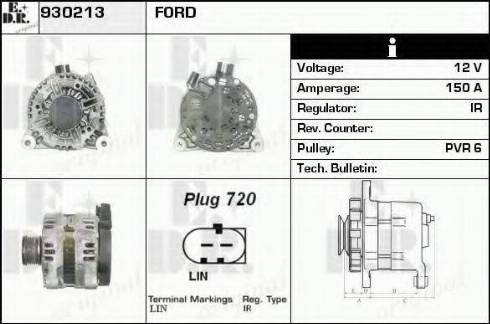 EDR 930213 - Генератор autosila-amz.com