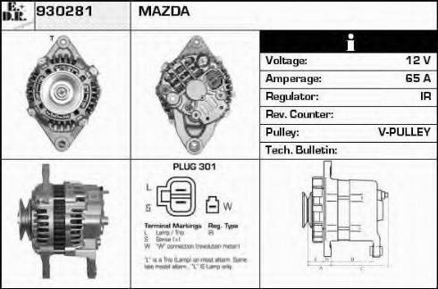 EDR 930281 - Генератор autosila-amz.com