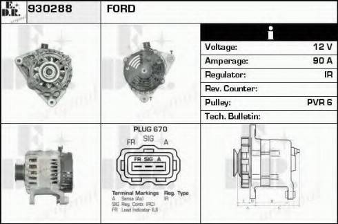 EDR 930288 - Генератор autosila-amz.com