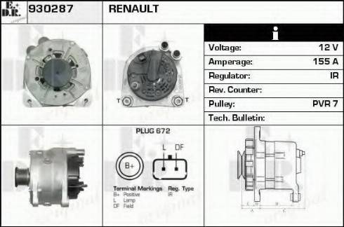 EDR 930287 - Генератор autosila-amz.com