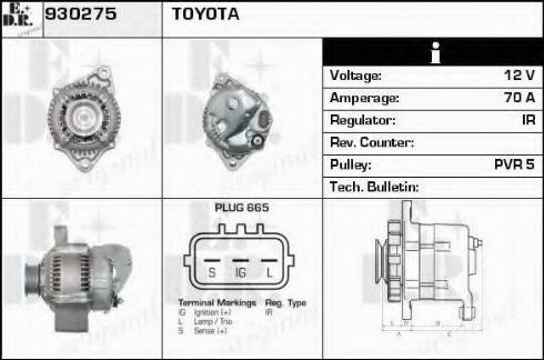 EDR 930275 - Генератор autosila-amz.com