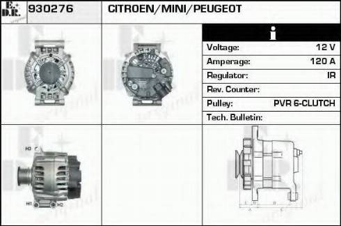 EDR 930276 - Генератор autosila-amz.com