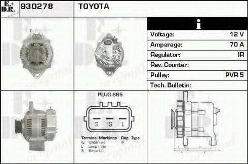 EDR 930278 - Генератор autosila-amz.com