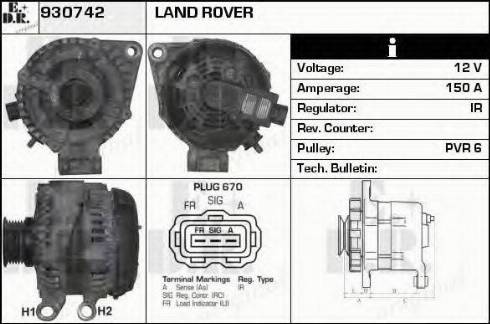 EDR 930742 - Генератор autosila-amz.com