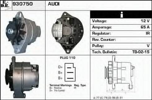 EDR 930750 - Генератор autosila-amz.com