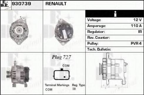 EDR 930739 - Генератор autosila-amz.com